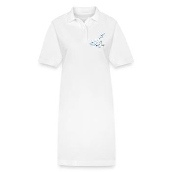 Espoir - Robe polo bio PAIGER Stanley/Stella Femme - blanc - Devant
