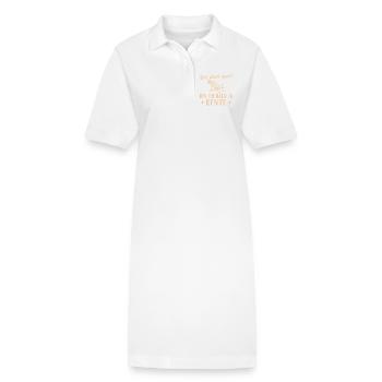 Ruhestand Liegestuhl Eh bald in Rente - Stanley/Stella Frauen Bio-Polokleid PAIGER - Weiß - Vorne