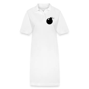 BOMBE - Stanley/Stella Frauen Bio-Polokleid PAIGER - Weiß - Vorne