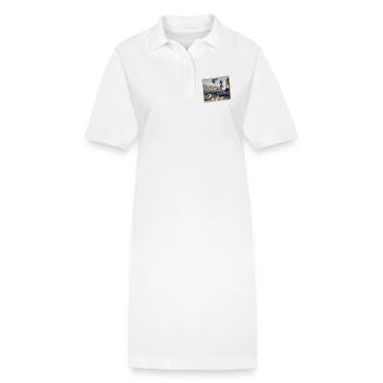 Cuba - Robe polo bio PAIGER Stanley/Stella Femme - blanc - Devant