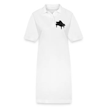 Klavier - Stanley/Stella Frauen Bio-Polokleid PAIGER - Weiß - Vorne