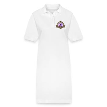 Elegant Colorful Wild Horse - Stanley/Stella PAIGER Organic Women’s Polo Dress - white - Front