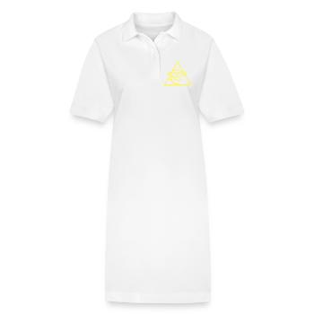 Die Pyramide des Gottes Horus - Stanley/Stella Frauen Bio-Polokleid PAIGER - Weiß - Vorne