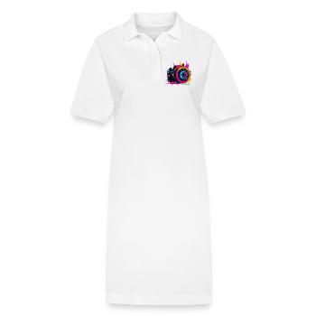 Kamera Steamwave - Stanley/Stella Frauen Bio-Polokleid PAIGER - Weiß - Vorne