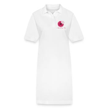 Faith Hope Amour Sensibilisation au cancer du sein T-shirt à fleurs - Robe polo bio PAIGER Stanley/Stella Femme - blanc - Devant