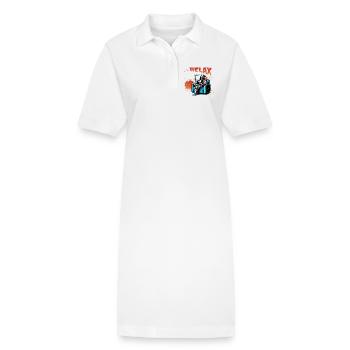 Relax-Skelett im Sessel - Stanley/Stella Frauen Bio-Polokleid PAIGER - Weiß - Vorne