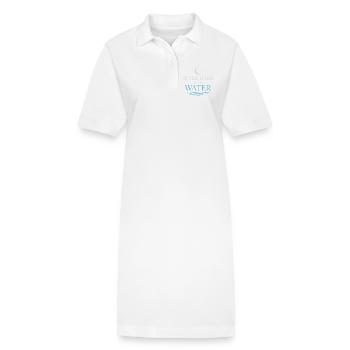 Navigation de nuit avec - Robe polo bio PAIGER Stanley/Stella Femme - blanc - Devant