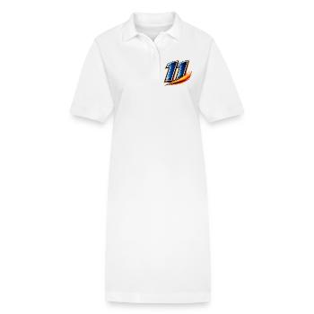Numéro 11 Maillot de football Vitesse d’ailier - Robe polo bio PAIGER Stanley/Stella Femme - blanc - Devant