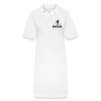 Biathlon - Robe polo bio PAIGER Stanley/Stella Femme - blanc - Devant