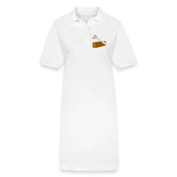 Charpentier de scie - Robe polo bio PAIGER Stanley/Stella Femme - blanc - Devant