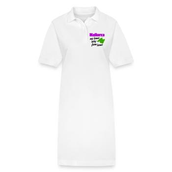 Majorque – ma deuxième maison - Robe polo bio PAIGER Stanley/Stella Femme - blanc - Devant
