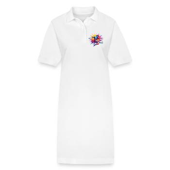 Cadeau Foot Humour Joueur Enfant Drôle - Robe polo bio PAIGER Stanley/Stella Femme - blanc - Devant