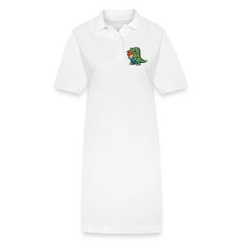 Don d’inscription à l’école Dino pour les élèves - Robe polo bio PAIGER Stanley/Stella Femme - blanc - Devant