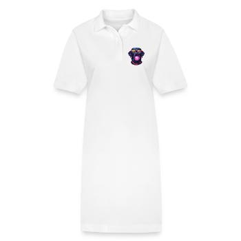 Labbie avec du chewing-gum - Robe polo bio PAIGER Stanley/Stella Femme - blanc - Devant