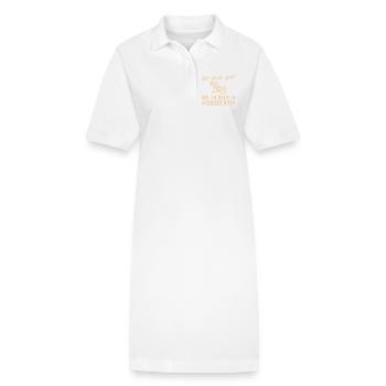 Altersteilzeit Liegestuhl Eh bald in Frührente - Stanley/Stella Frauen Bio-Polokleid PAIGER - Weiß - Vorne