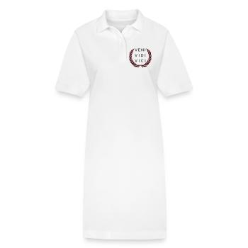 Veni Vidi Vici - Robe polo bio PAIGER Stanley/Stella Femme - blanc - Devant