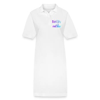 Berlin Skyline Panorama - Robe polo bio PAIGER Stanley/Stella Femme - blanc - Devant