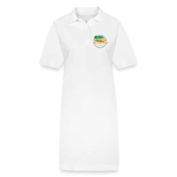 Plage de Santa Rosa - Robe polo bio PAIGER Stanley/Stella Femme - blanc - Devant