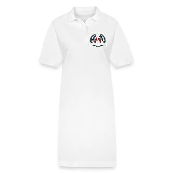 Flaggen USA Utah Lorbeerkranz Banner - Stanley/Stella Frauen Bio-Polokleid PAIGER - Weiß - Vorne