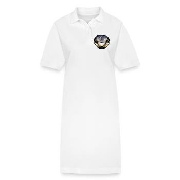 serpent, python, cobra, serpent à sonnettes, serpents - Robe polo bio PAIGER Stanley/Stella Femme - blanc - Devant