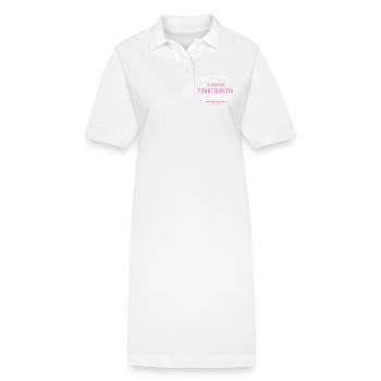 Konditor Praktikantin Danke Praktikum Konditorei - Stanley/Stella Frauen Bio-Polokleid PAIGER - Weiß - Vorne