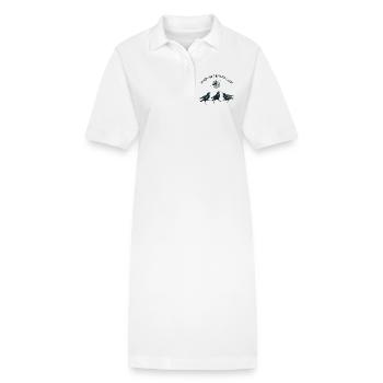 Meurtre sur la piste de danse Corbeaux - Robe polo bio PAIGER Stanley/Stella Femme - blanc - Devant
