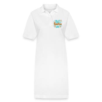 Garten  - Stanley/Stella Frauen Bio-Polokleid PAIGER - Weiß - Vorne