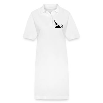 Chantier - Robe polo bio PAIGER Stanley/Stella Femme - blanc - Devant