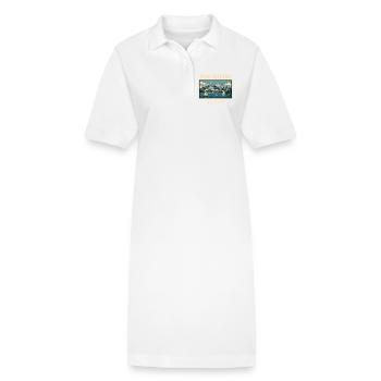 New Zealand Auckland Vintage Tour - Stanley/Stella PAIGER Organic Women’s Polo Dress - white - Front