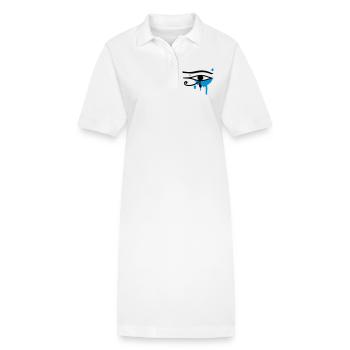 L'oeil d'Horus - Robe polo bio PAIGER Stanley/Stella Femme - blanc - Devant