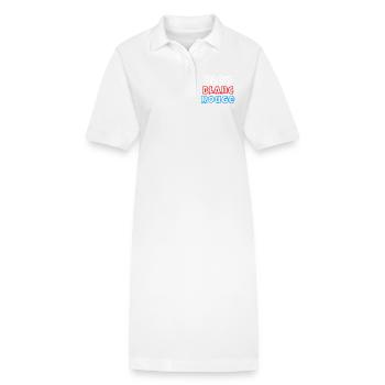 France, je suis Français, drapeau Français - Robe polo bio PAIGER Stanley/Stella Femme - blanc - Devant