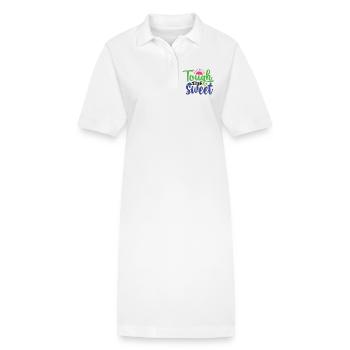 Dur et doux - Robe polo bio PAIGER Stanley/Stella Femme - blanc - Devant