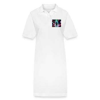 Ville Apocalyptique - Robe polo bio PAIGER Stanley/Stella Femme - blanc - Devant