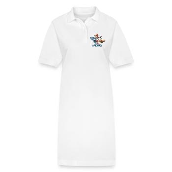 Travail - Attraction - Équilibre - Robe polo bio PAIGER Stanley/Stella Femme - blanc - Devant