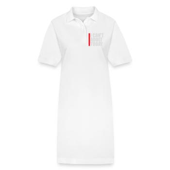 Je ne peux pas parler d’adulte aujourd’hui Drôle de Dicton-Adulte Logo - Robe polo bio PAIGER Stanley/Stella Femme - blanc - Devant
