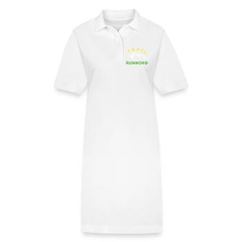 Trail Running - Robe polo bio PAIGER Stanley/Stella Femme - blanc - Devant
