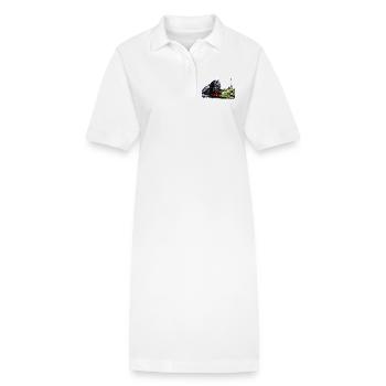 Dampflok am Brocken im Harz - Stanley/Stella Frauen Bio-Polokleid PAIGER - Weiß - Vorne
