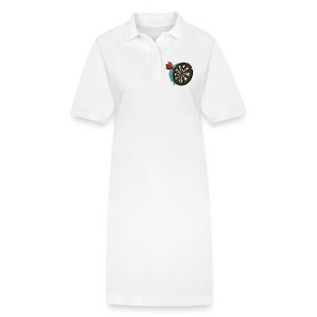 Bullseye Breaker - Stanley/Stella Frauen Bio-Polokleid PAIGER - Weiß - Vorne