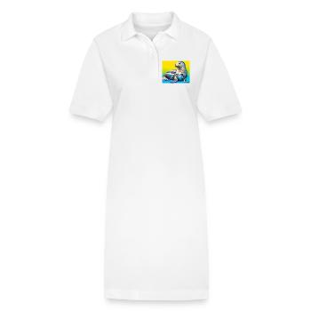 Phoque - Robe polo bio PAIGER Stanley/Stella Femme - blanc - Devant