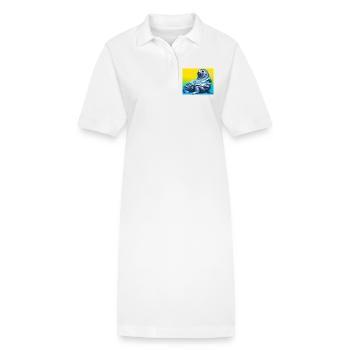 Phoque - Robe polo bio PAIGER Stanley/Stella Femme - blanc - Devant