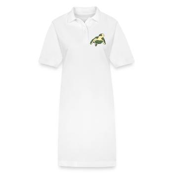 Tortue Tortues - Robe polo bio PAIGER Stanley/Stella Femme - blanc - Devant