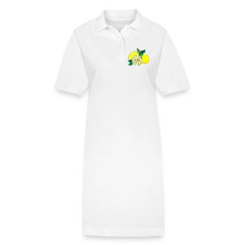 Imprimé agrume - Robe polo bio PAIGER Stanley/Stella Femme - blanc - Devant