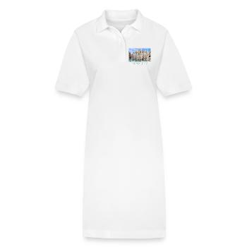 Fontaine de Trevi Souvenir vintage Rétro Rome Italie - Robe polo bio PAIGER Stanley/Stella Femme - blanc - Devant