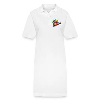 Happiness Burst Couleurs rétro - Robe polo bio PAIGER Stanley/Stella Femme - blanc - Devant