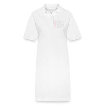 Si ça te rend heureux, sens les autres, Spruch Glück Frei - Robe polo bio PAIGER Stanley/Stella Femme - blanc - Devant