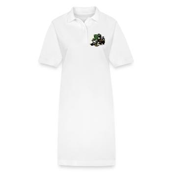 Leprechaun im Goldtopf - Stanley/Stella Frauen Bio-Polokleid PAIGER - Weiß - Vorne