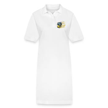 Easy Peasy Lemon Squeezy – Sommer Waschbär - Stanley/Stella Frauen Bio-Polokleid PAIGER - Weiß - Vorne