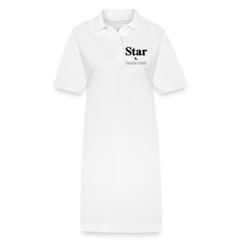 Star - Stanley/Stella Frauen Bio-Polokleid PAIGER - Weiß - Vorne