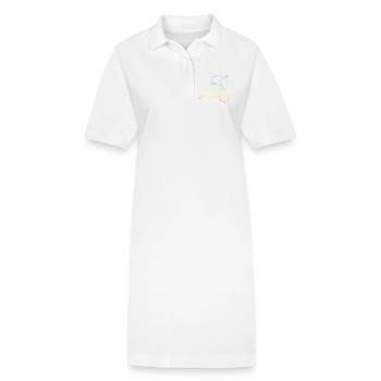 Tricycle - Robe polo bio PAIGER Stanley/Stella Femme - blanc - Devant
