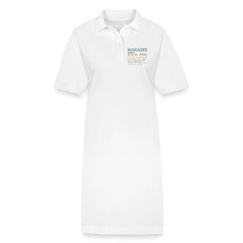 Linienbus Busfahrer Schulbus Busfahrerin Bus - Stanley/Stella Frauen Bio-Polokleid PAIGER - Weiß - Vorne